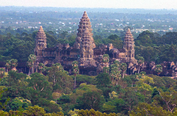 Looking down on Angkor Wat