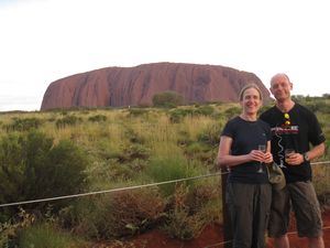 Champers at Uluru