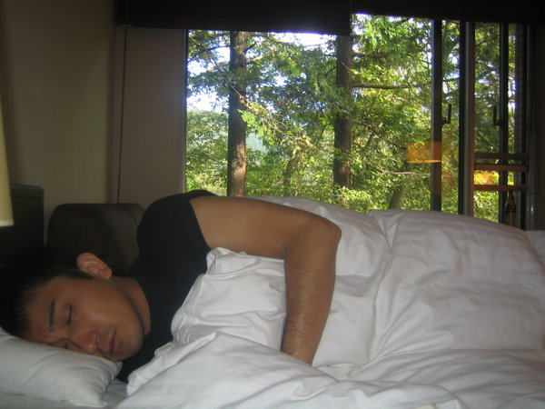 nap at a hotel room