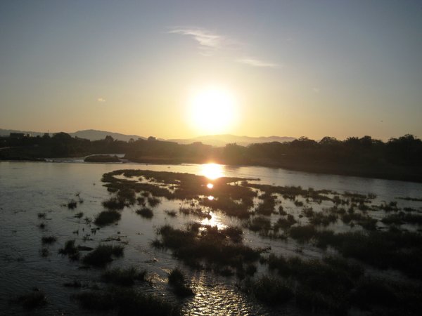 Sunrise up over Katsura River