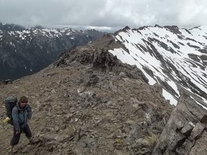 The ridge between Lago Frey and Jacob