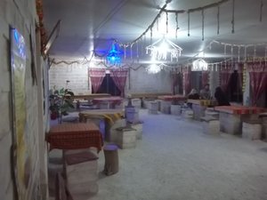 Inside the salt hotel