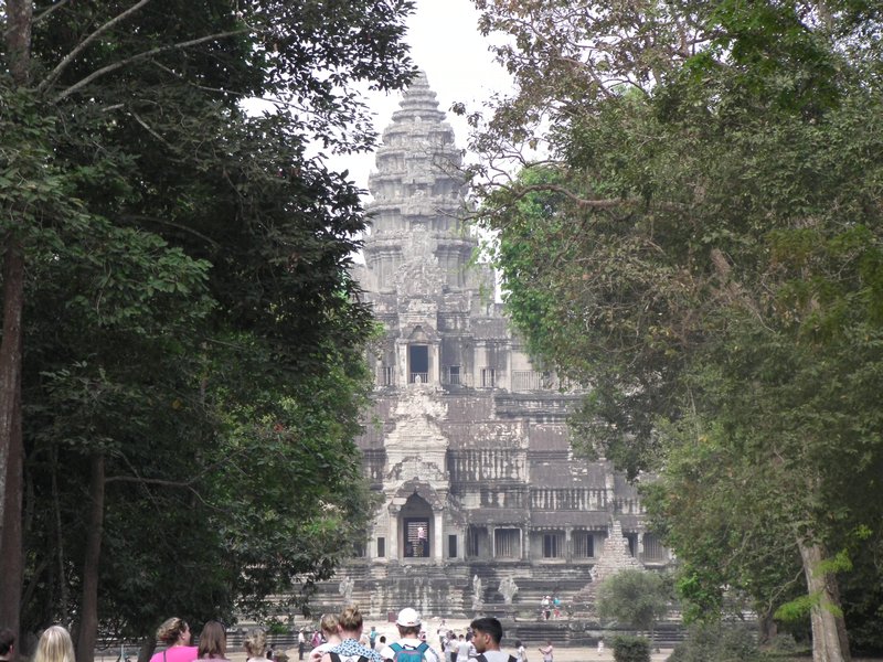Angkor Wat through the trees