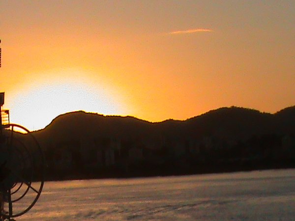 Sunrise entering Rio - Fantastic sight
