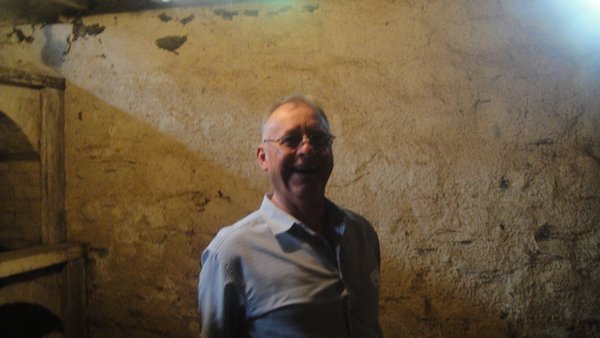 Barry in wine cellar