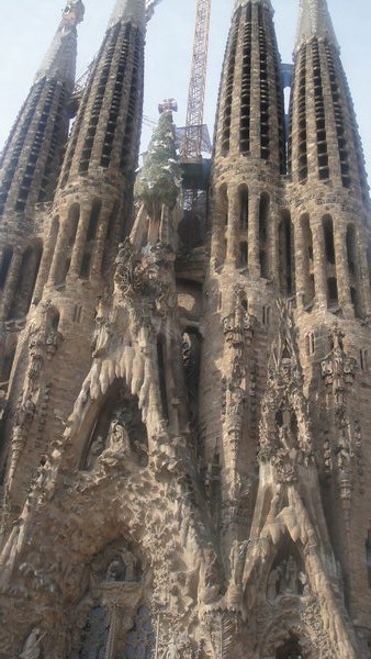 The unfinished Gaudi church