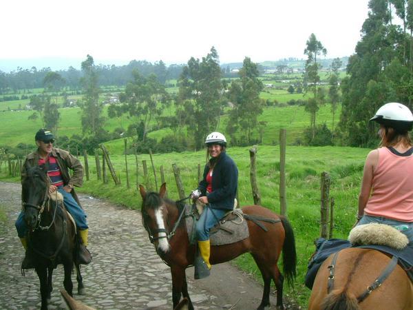 On Horseback with Gabriel and Alli