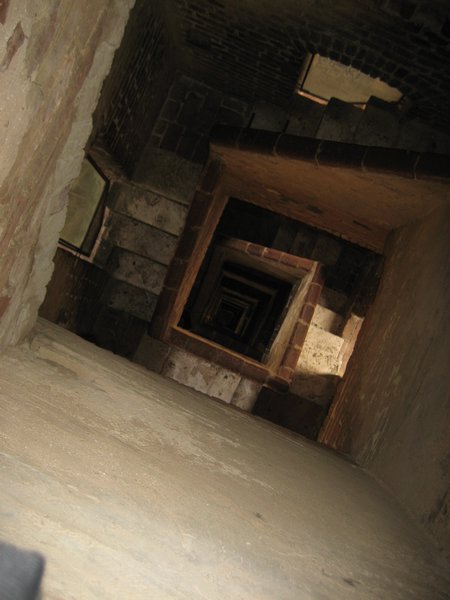 The stair well of the bell tower