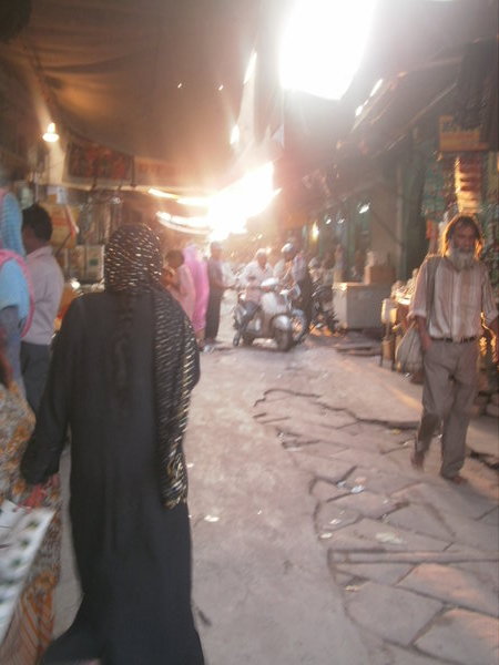 A market alleyway