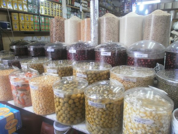 Hundreds of olives...