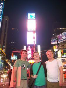 Me Erik and Danny in Times Square