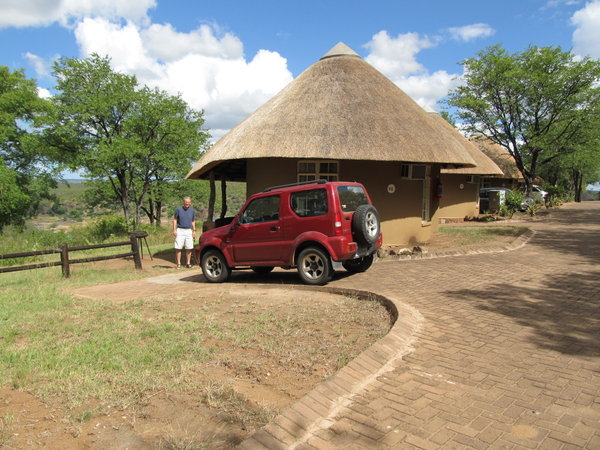 Our thatched hut