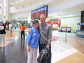 Jane and Fred at the airport