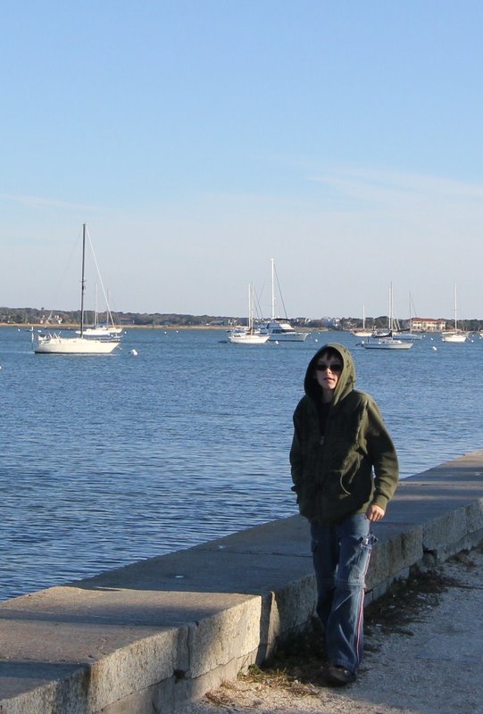 Chris at the marina