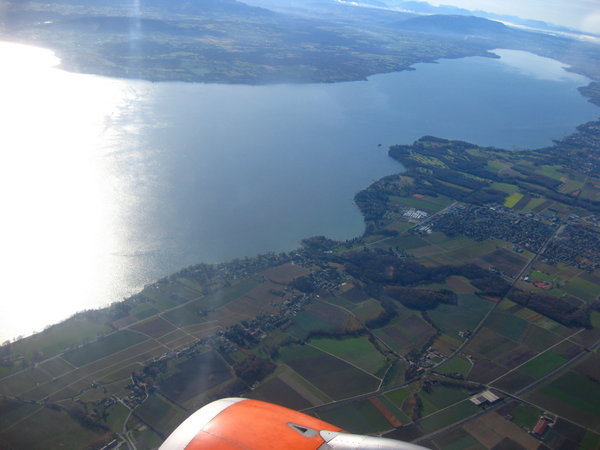Lake Geneva from the plane