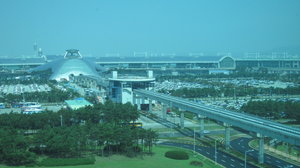 View of Incheon Airport from hotel