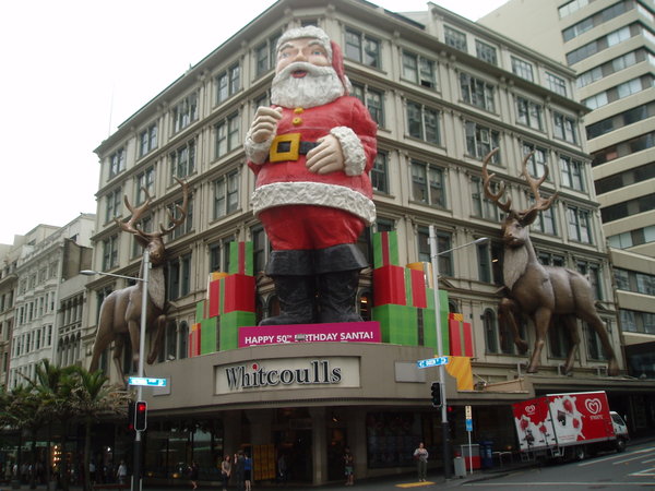 Santa's big in Auckland