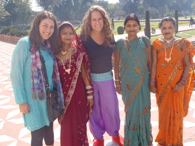 Me and Charli with some Indian friends
