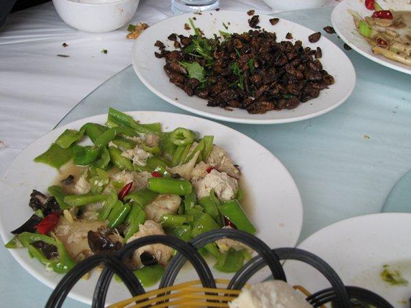 bee larvae and rabbit meat