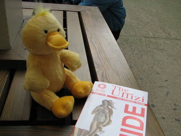 Quack with Uffizi guide