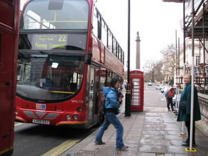 Buses and phone booths