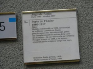 m Rodin door sign