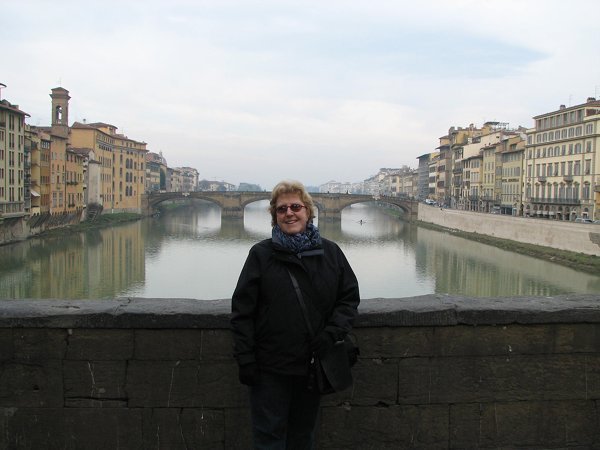 Susie on Ponte Vecchio