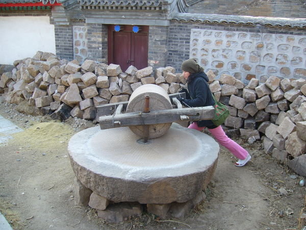An old rice press/wheel