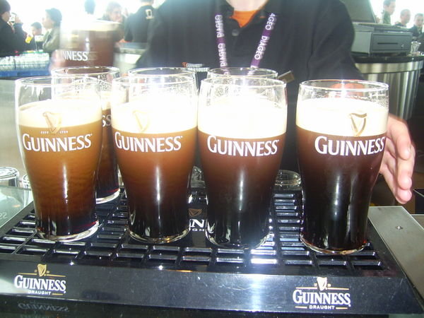 Pouring a Guinness