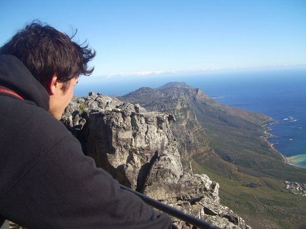 The view from atop Table Mountain
