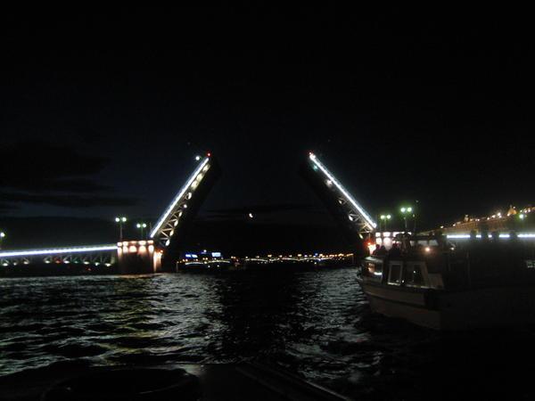 Troitsky Bridge at Night
