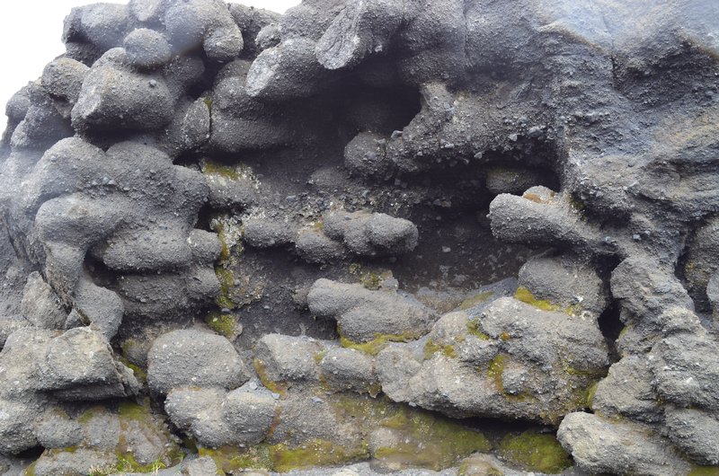 Lava erodes into cool shapes