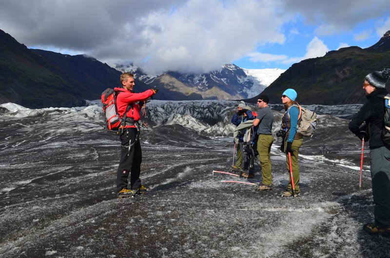 Glacier Guide and dirty ice