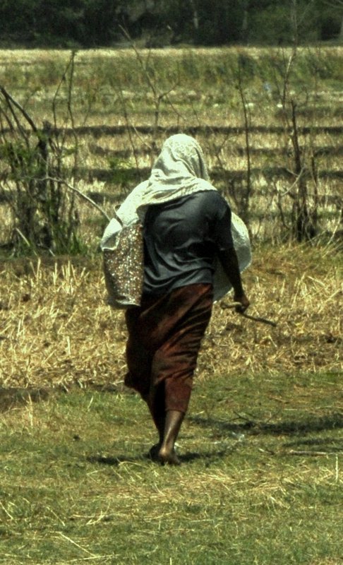 A woman walking