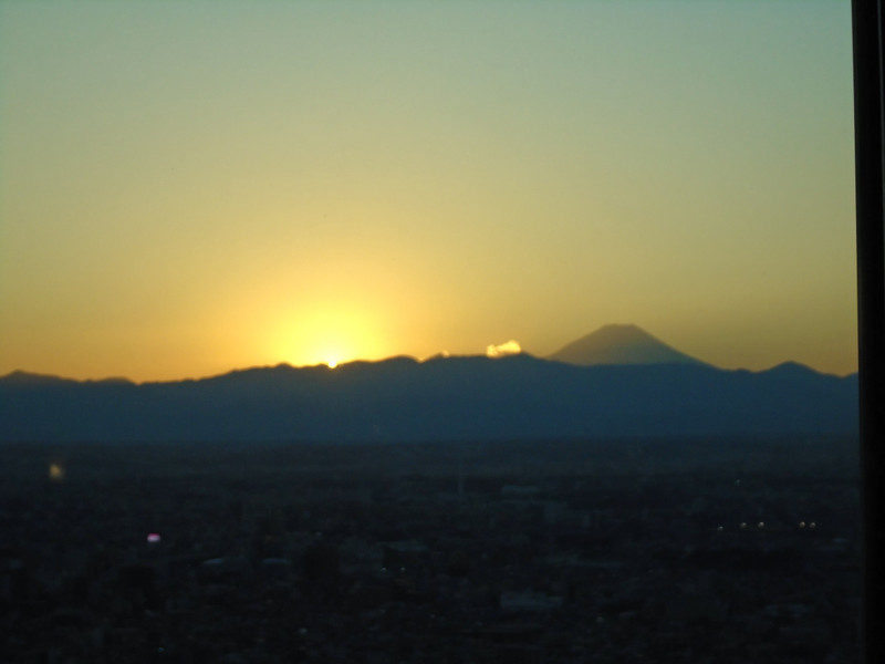 Sunset over Mt Fuji