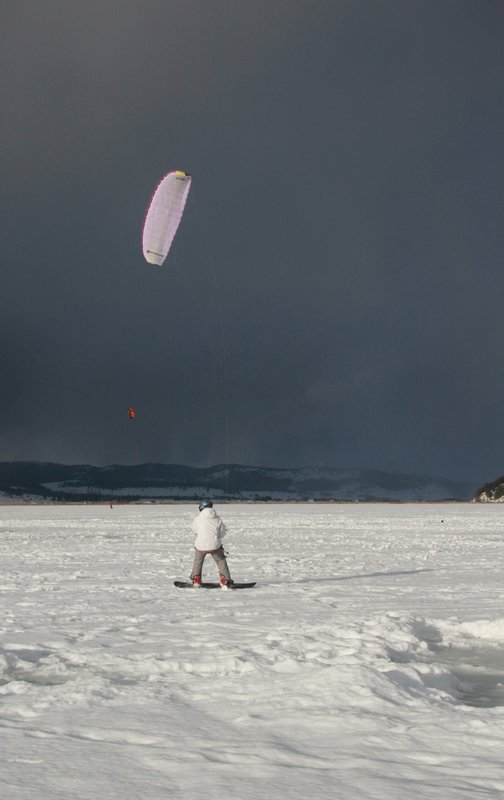 Whitefish Snow Kite Storm Coming