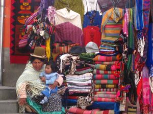 Colorful market, La Paz