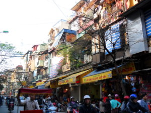 Une rue d'Hanoi