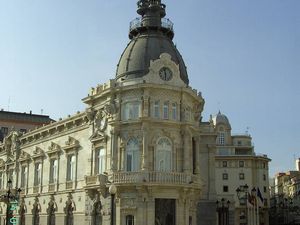 Rathausfront in Cartagena