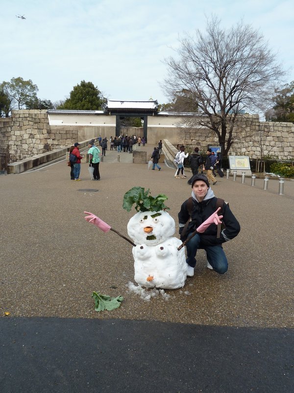 Osaka Castle Snow man