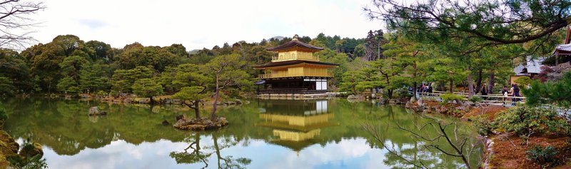 Kinkakujin Golden Pavilion Panorama blog (12)