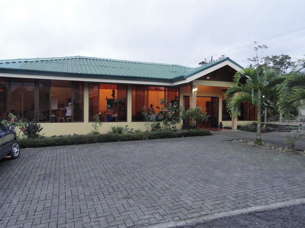 Main entrance to Hotel office & restaurant