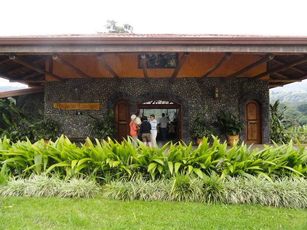 Front of Main Lodge at La Paz Peace Lodge