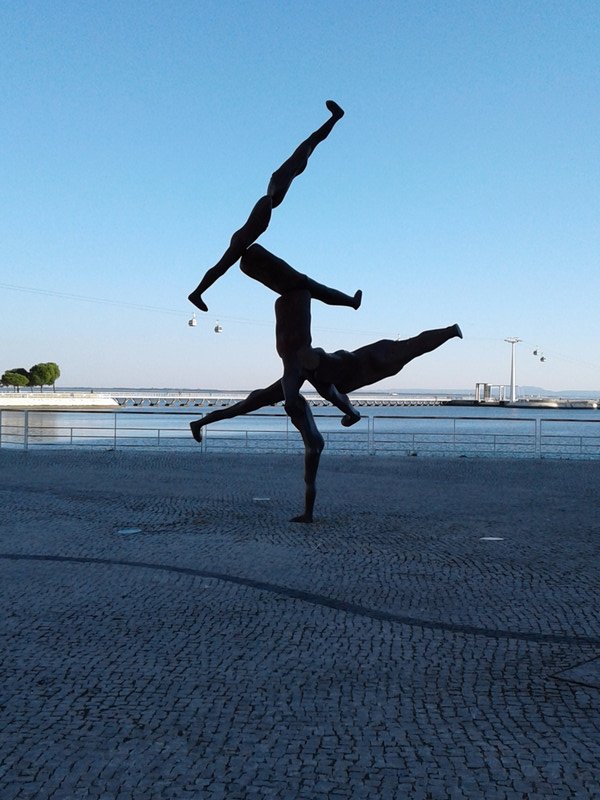 Lisbon statue of legs?