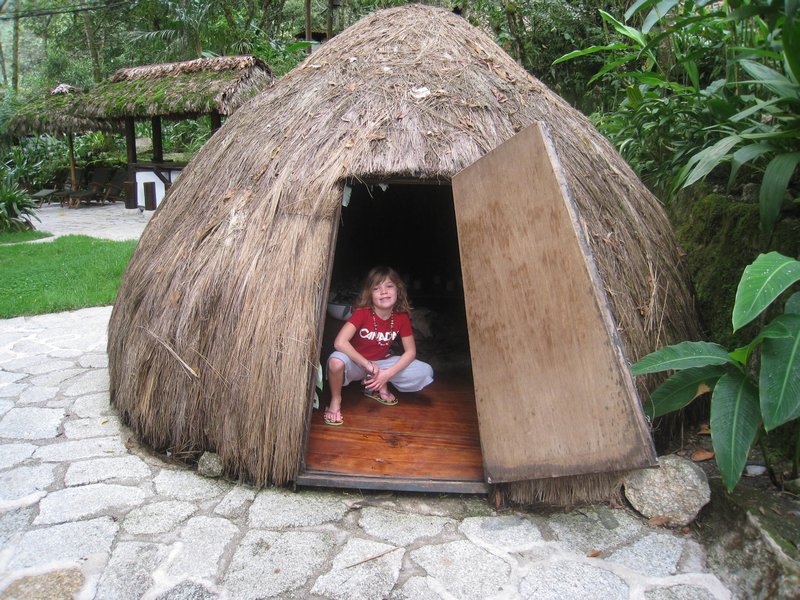 The sauna at Inka Terra