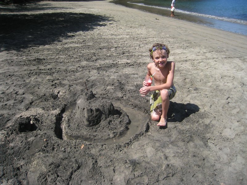 Hayden's cool sandcastle
