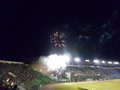 Fireworks at the footy