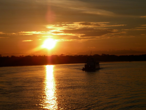 Amazonian sunset