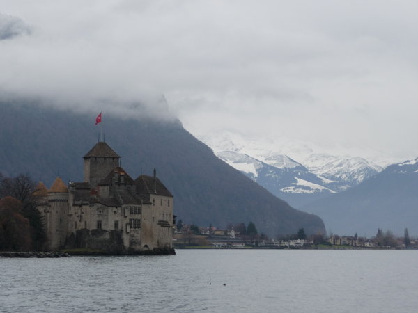 Chillon castle on Lake Geneva