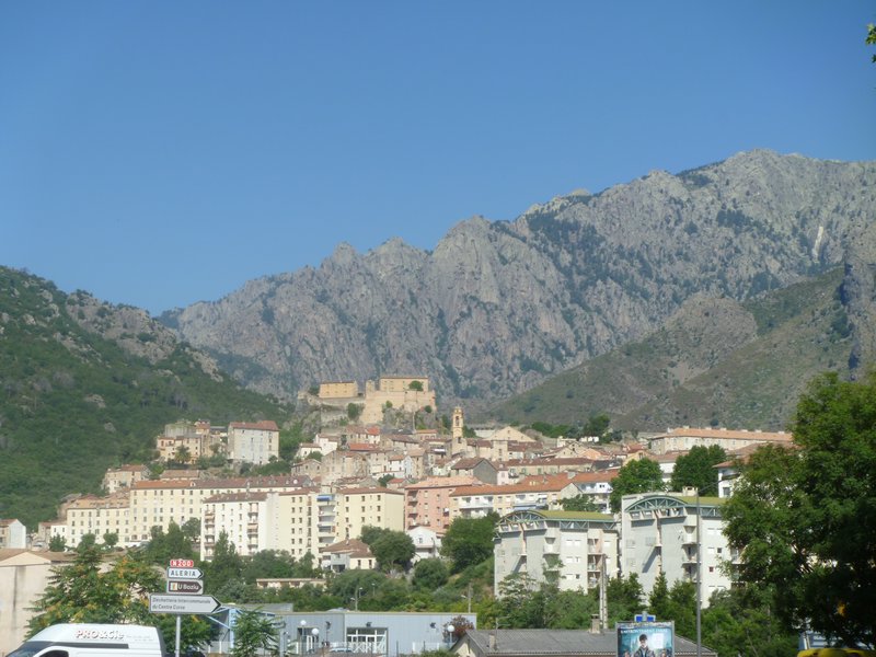 The mountain town of Corte